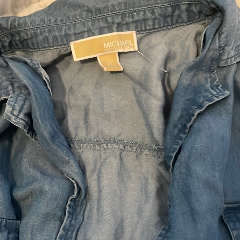 Michael Kors Casual Blue Shirt